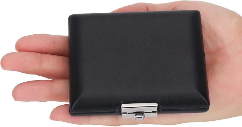 Kodrily Reed Case Wood with 3 Slots, PU Leather Bassoon Reed Case Holder, Black Carrying Case with Slots for 3Pcs Reeds, Reeds Holder Box Container Box, 3.62 x 3.07 x 0.87in, 1Pcs - Image 5